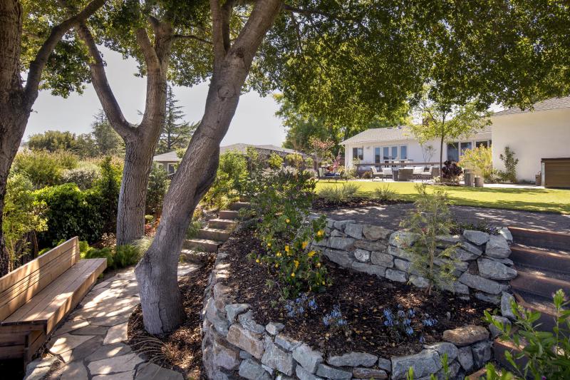 Rock Wall hook in backyard Rock Wall hook in backyard